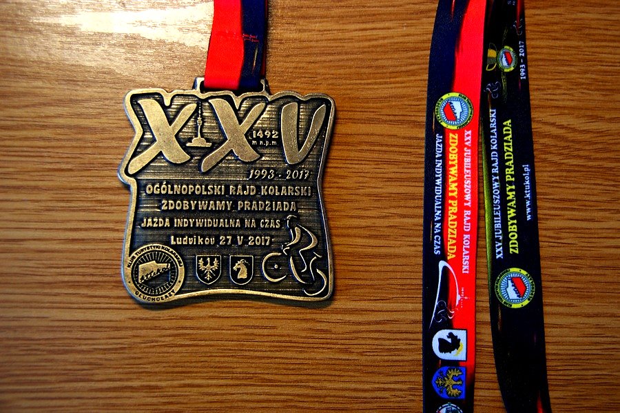 Medal za jazdę indywidualną na czas na Pradziada
