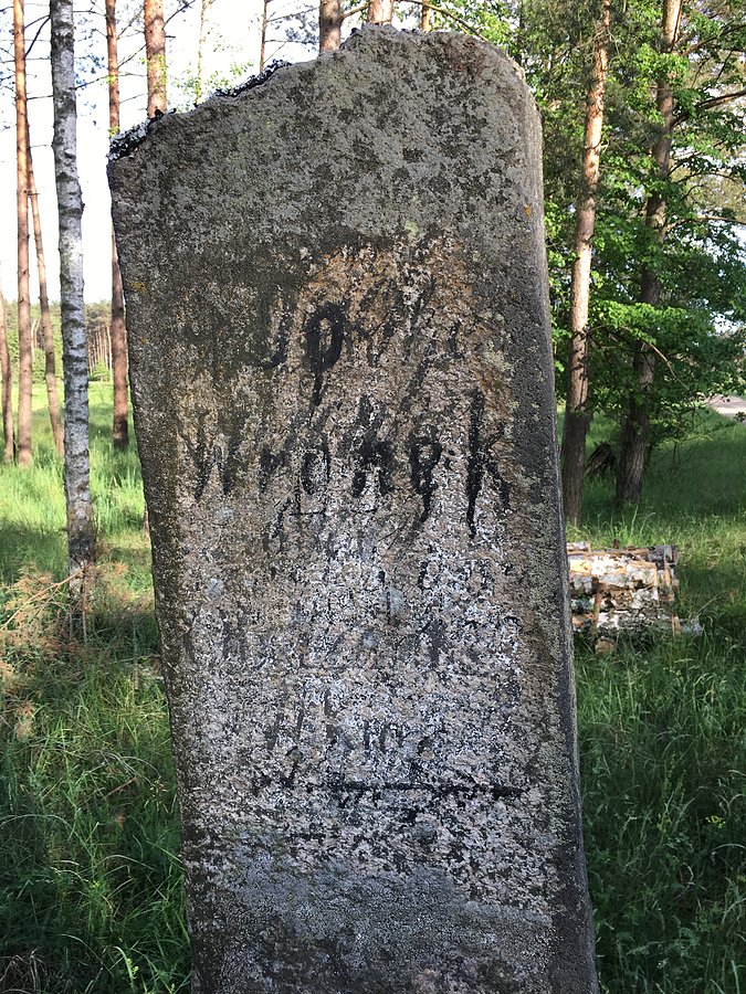 Ciekawy słup / drogowskaz w Puszczy Noteckiej