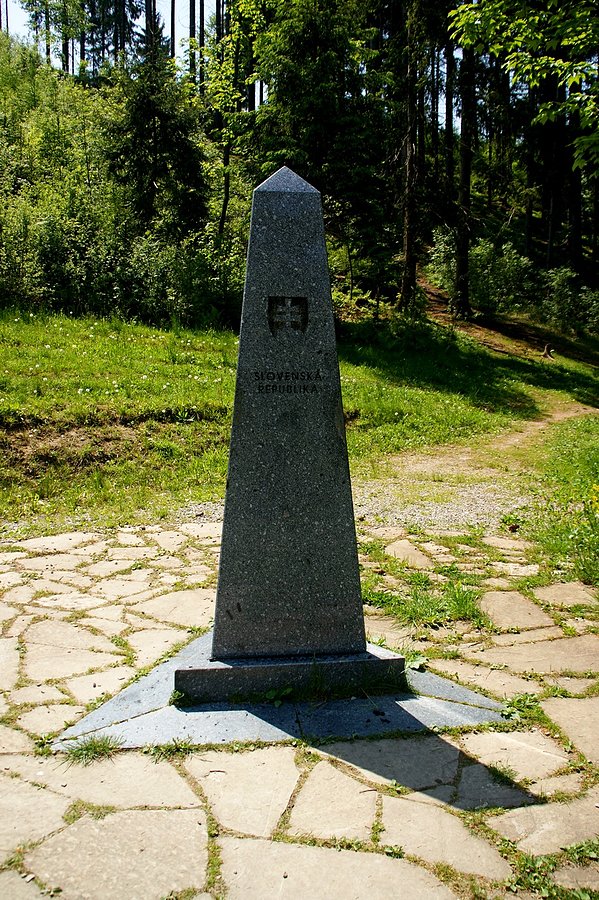 Kamień graniczny na Słowacji