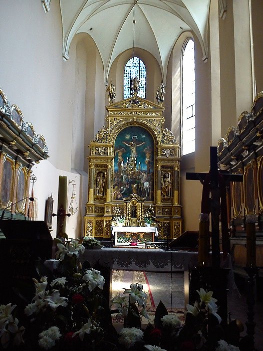 Ciekawe wnętrze wymienionego kościoła