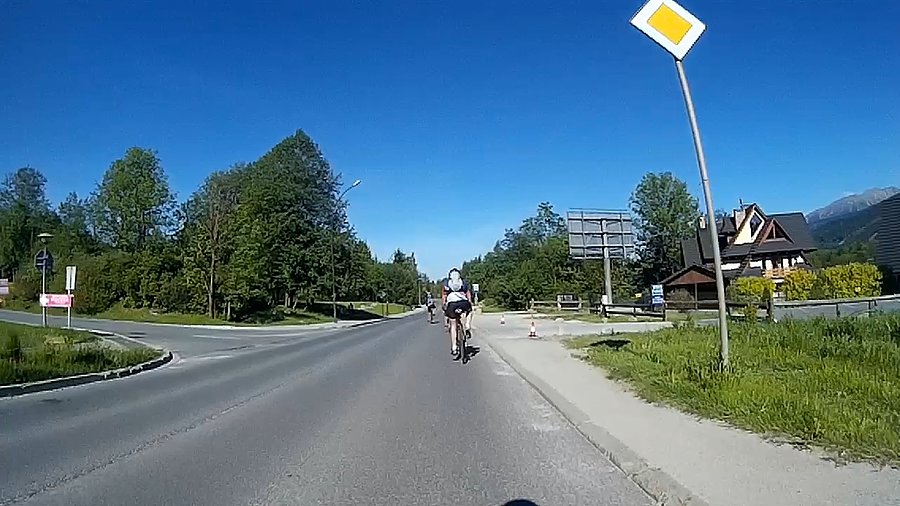 Spory odcinek z górki