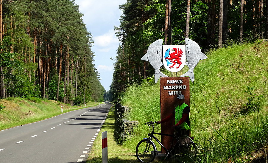 W drodze do Nowego Warpna - szkoda, że zdjęcie nie do końca udane