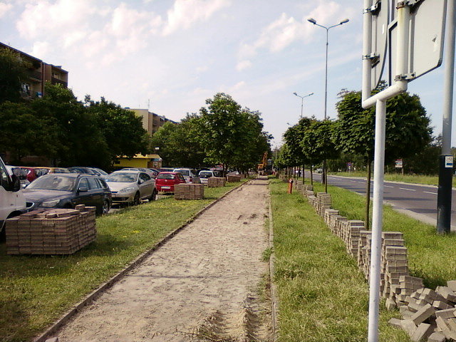 Zerwany chodnik
