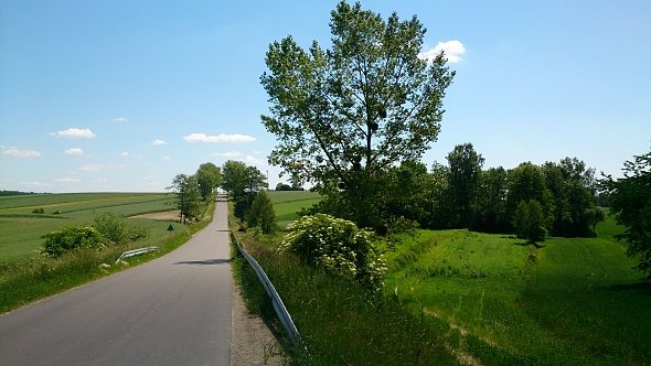 Podjazd przed Sobieską Wolą