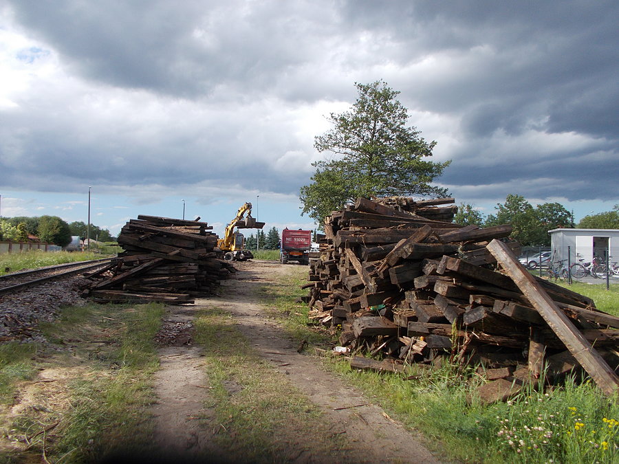 Kolejowe podkłady