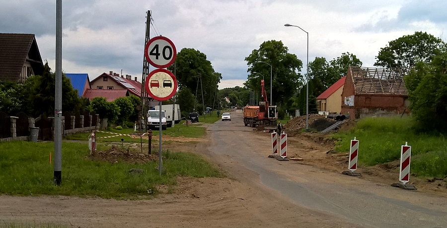 Siadło Górne przejezdne tylko dla rowerzystów