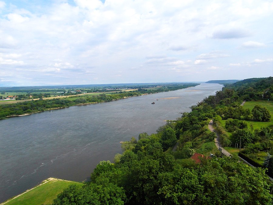 Widok na Grudziądz - 1 Tczewski Rajd Rowerowy na "Piątkę" dzień 2