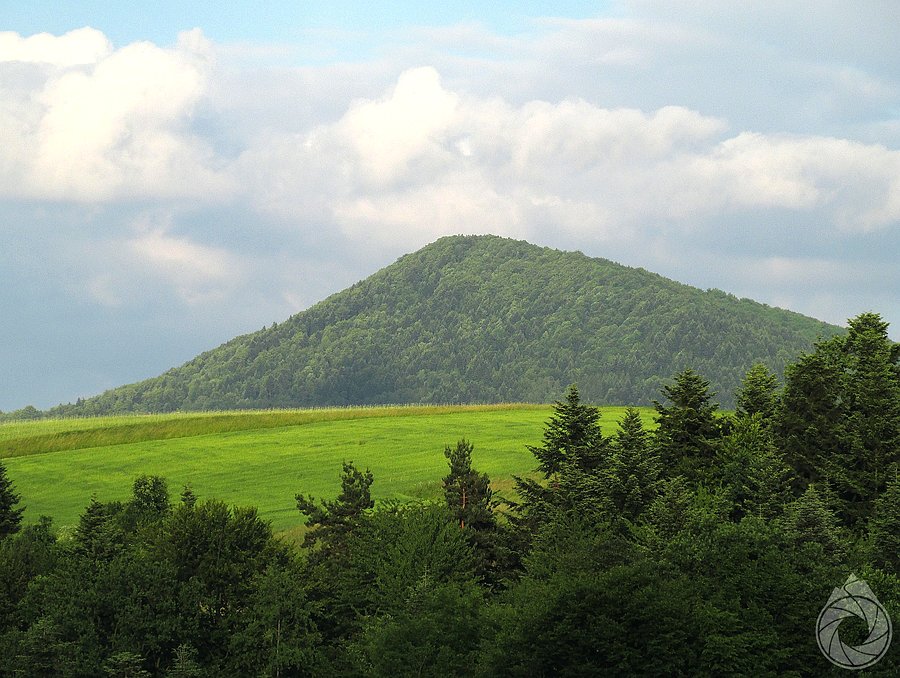 Chełm popołudniem spod Ptaszkowej