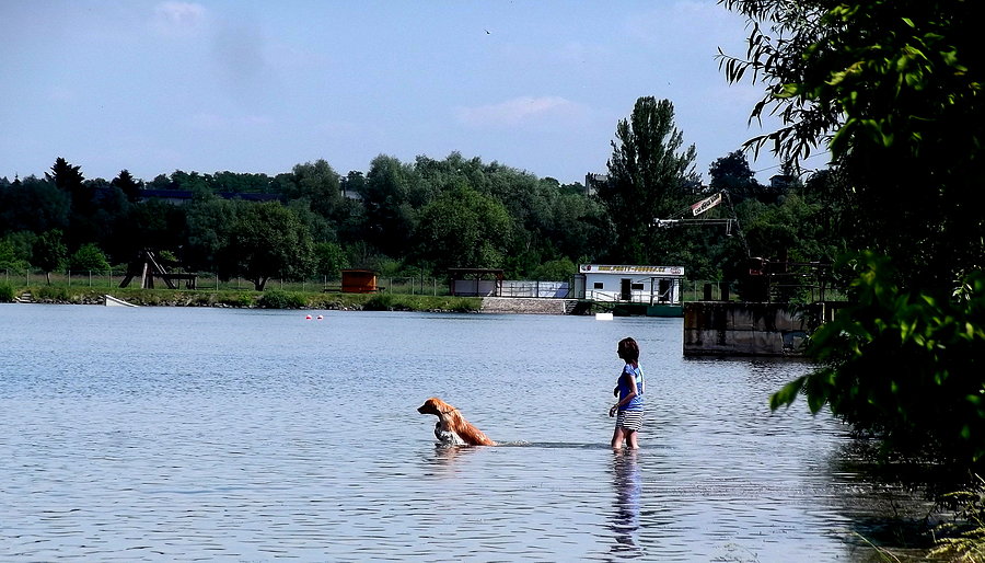 Nad jeziorem w Hlučínie