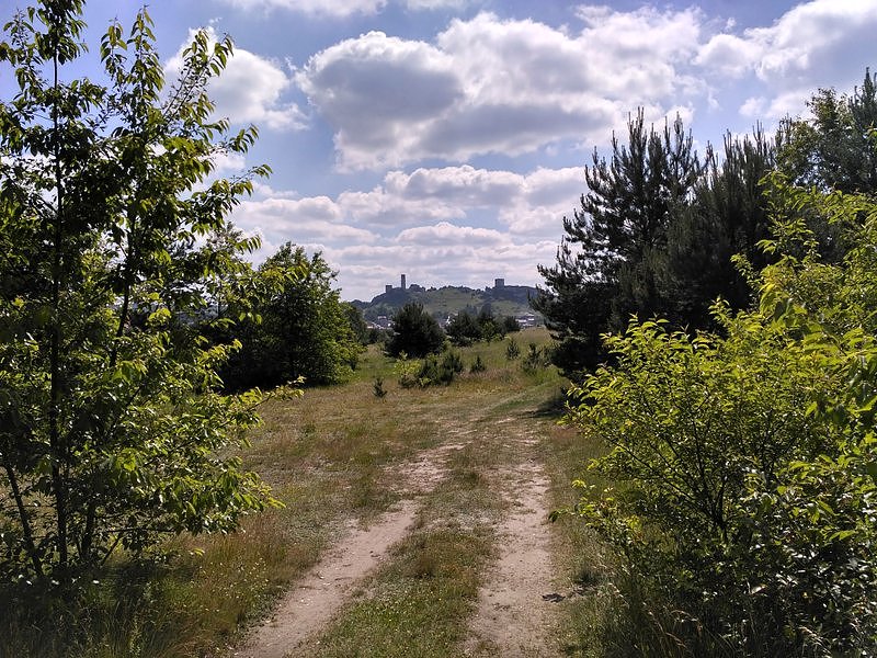 Widać już zamek w Olsztynie