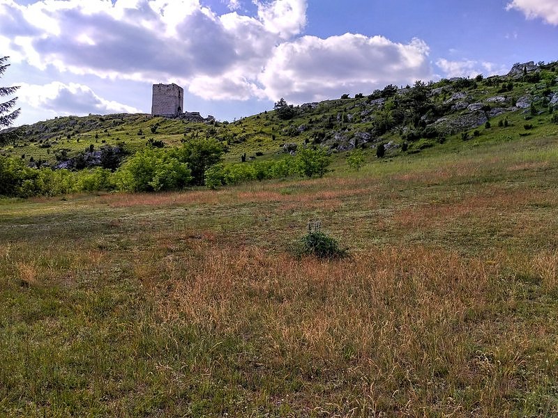 Wieża zamkowa na skale
