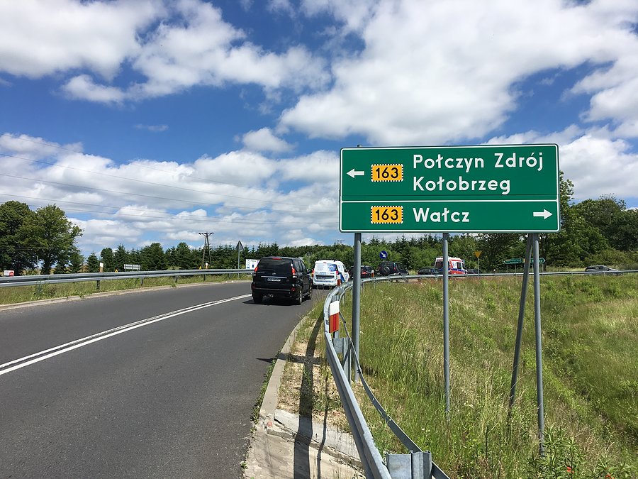 Kierunek Połczyn-Zdrój (ruchliwa trasa Wałcz - Kołobrzeg)