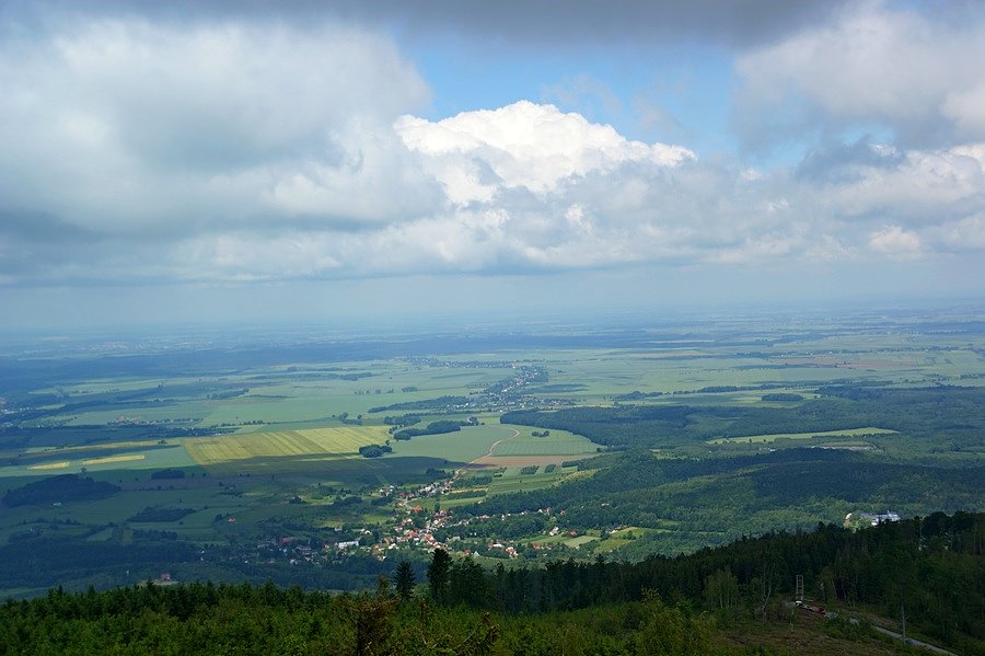 Z wieży widokowej Kopa Biskupia