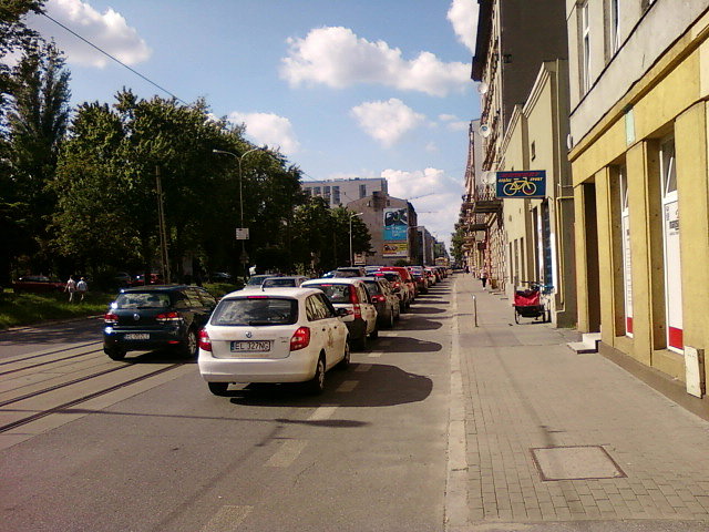 Pas rowerowy na Kilińskiego