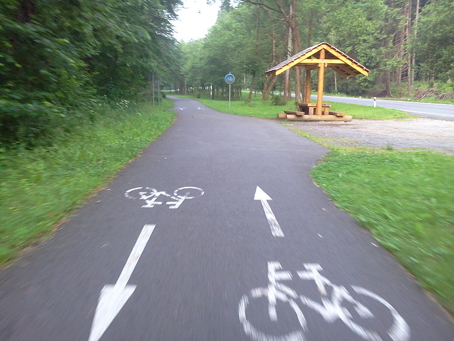 Na ścieżce rowerowej