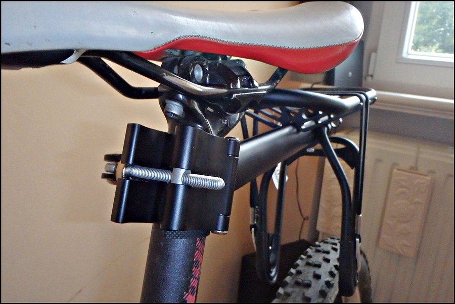 Bagażnik rowerowy mocowany do fulla na sztycę podsiodłową Massload CL-420Q ALU
