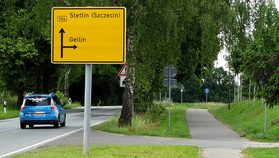 Już blisko do granicy w Lubieszynie