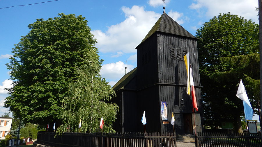 Szlak Kościołów Drewnianych - Kościół w Kiszkowie