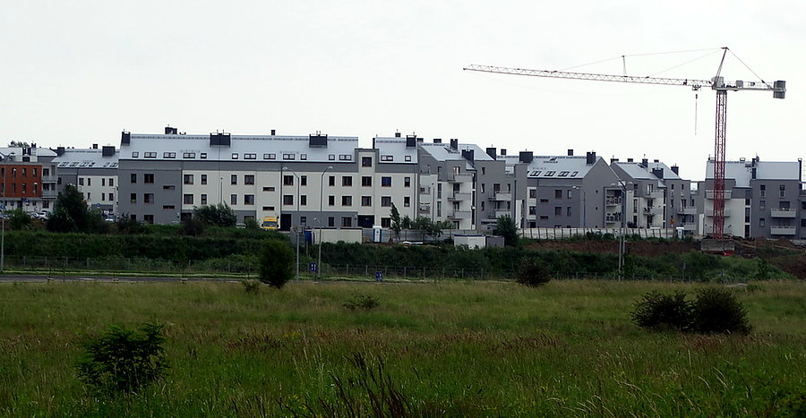 Osiedle przy ulicy Kormoranów - zdjęcie wieczorne