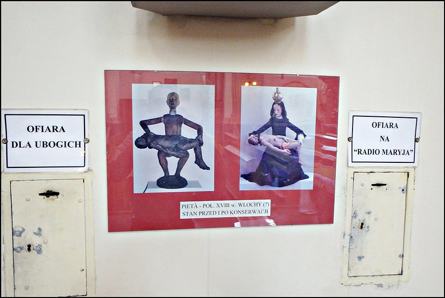 Zabytkowa pieta przed i po