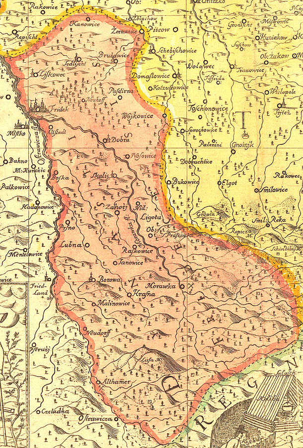 Frydeckie państwo stanowe, JonasNigrinus 1724 r
