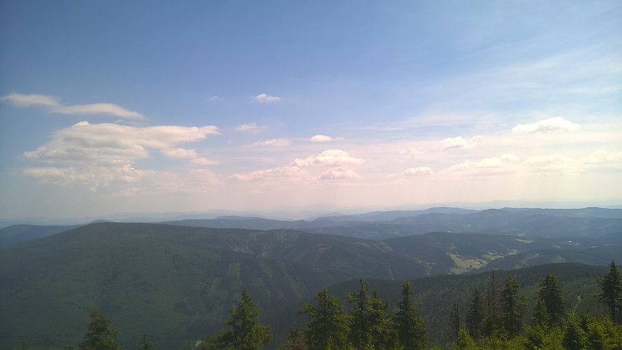 Widoki z Lysej Hory