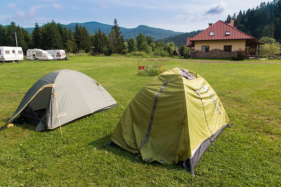 Miejscówka na campingu w Cisnej