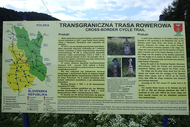 No to mamy kolejne "rowerowe połączenie" ze Słowacją, obok Szlaku Dookoła Tatr:)