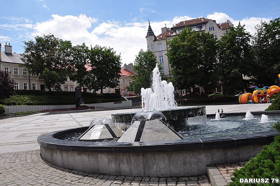 Przemyśl - Fontanna przy ulicy Franciszkańska