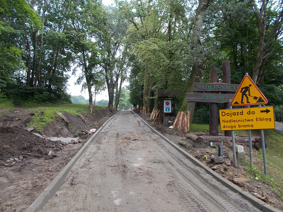 Remont drogi do Nadleśnictwa Elbląg