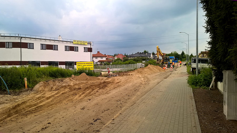 Droga Stobno - Mierzyn w remoncie