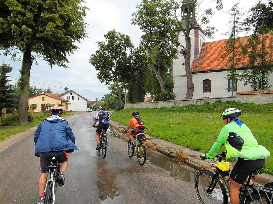 Rowerzyści w Dobrym Mieście