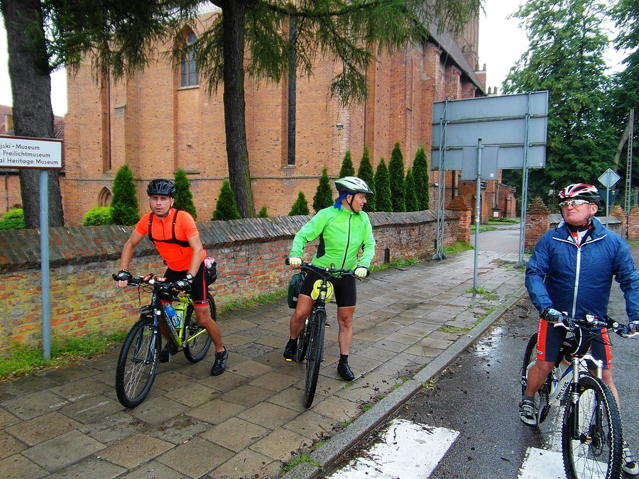 Rowerzyści w Dobrym Mieście