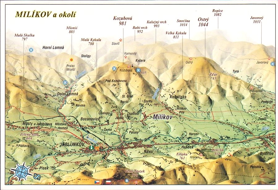 Mapa Milików