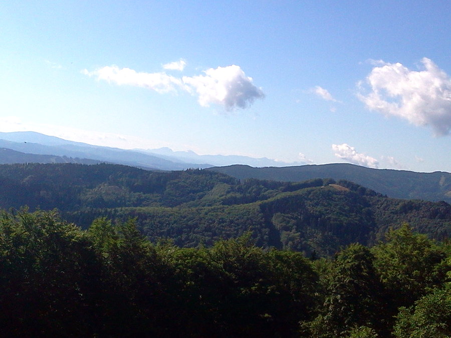 Mała Fatra w oddali