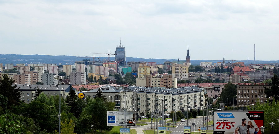 Tak prezentuje się Szczecin widziany z ulicy Duńskiej