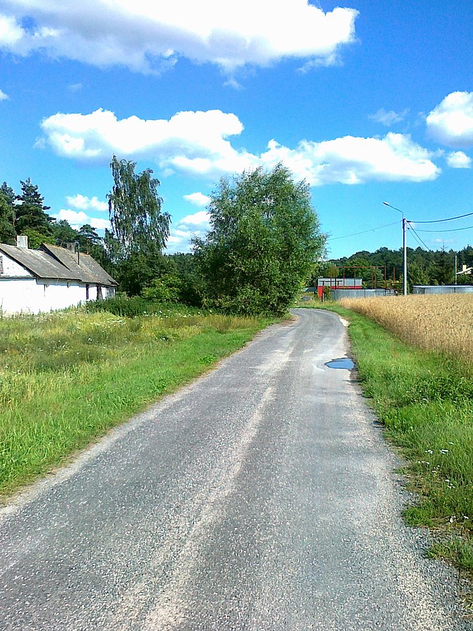 Kawałek starego asfaltu