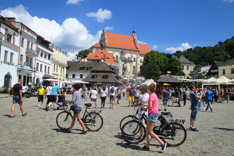 Rowerzyści w Kazimierzu