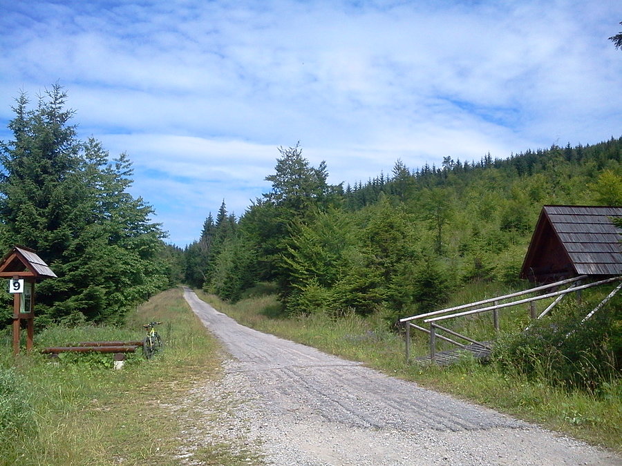 Słowacja, podjazd z Rakovej