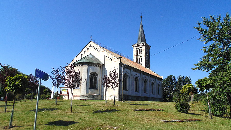 Kostel svaté Kateřiny w miejscowości Slezské Rudoltice (CZ)