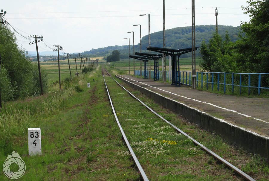 Tory w Milczy, biegnące w stronę Sanoka