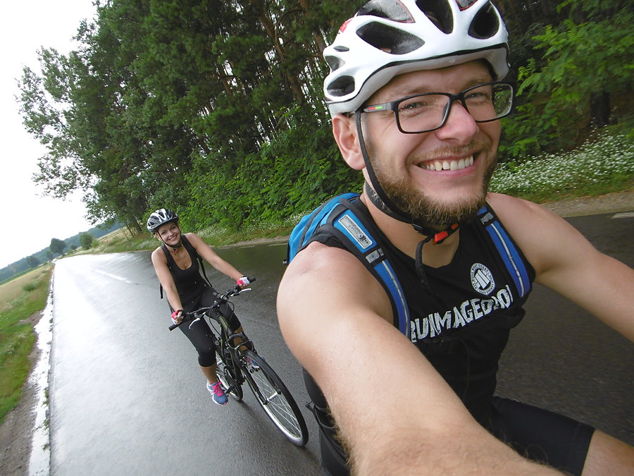 Selfik w jeździe