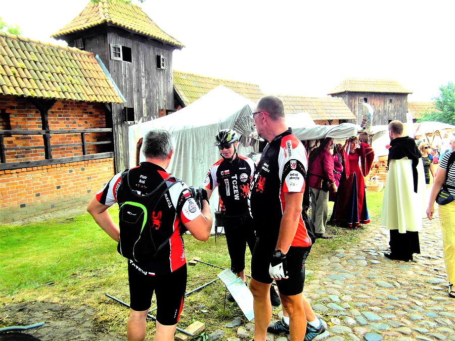 Rowerzyści w Malborku