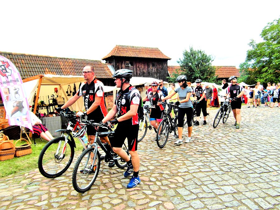 Rowerzyści w Malborku