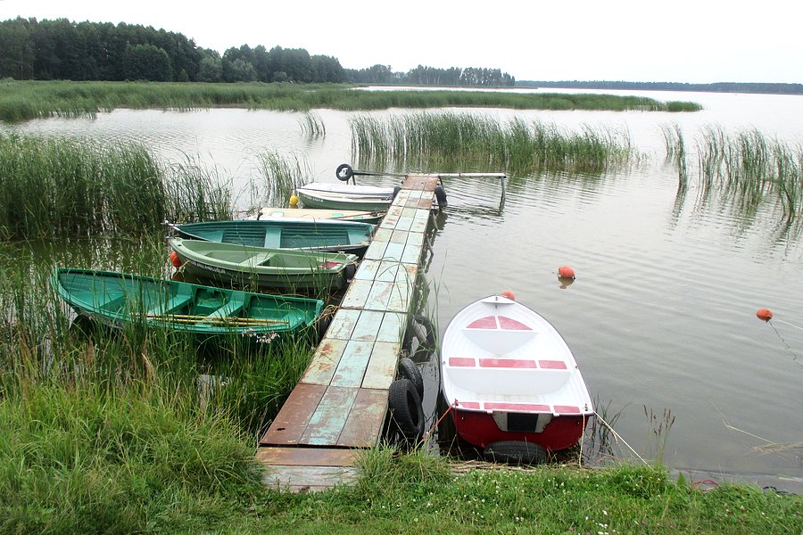 Przystań nad jeziorem Krzczeń