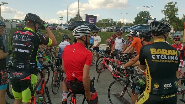 Rowerzyści przed Olimpem
