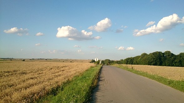 Lokalna droga w Kajetenówce