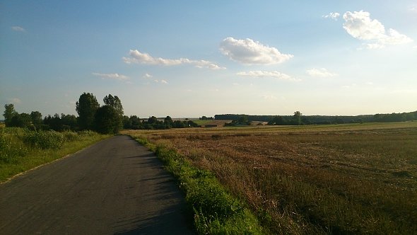 Zjazd do miejscowości Kąty
