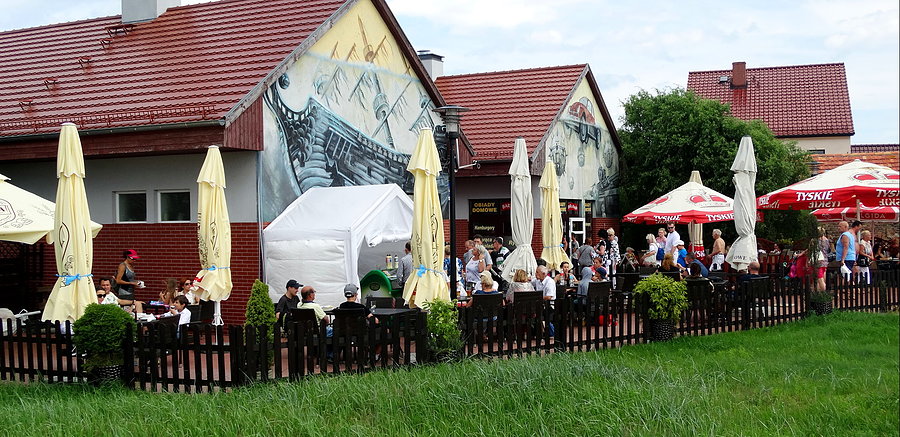 Nowe Warpno - kawiarenki przy plaży - 30 lipca 17 r
