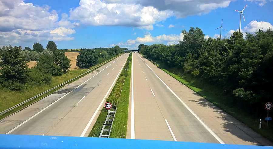 Autostrada po niemieckiej stronie
